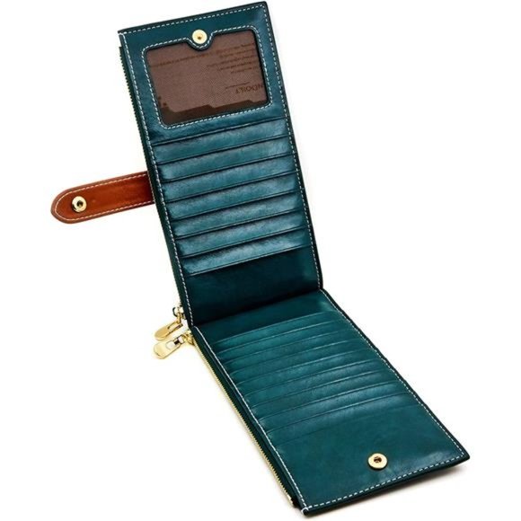 Accessories Andoilt Womens Genuine Leather Wallet Rfid Blocking